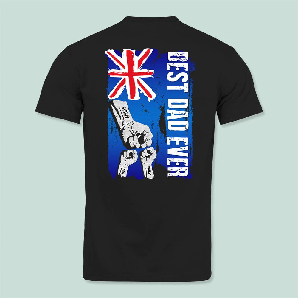 Best Dad Ever Australia Flag Family Shirt T286 888532