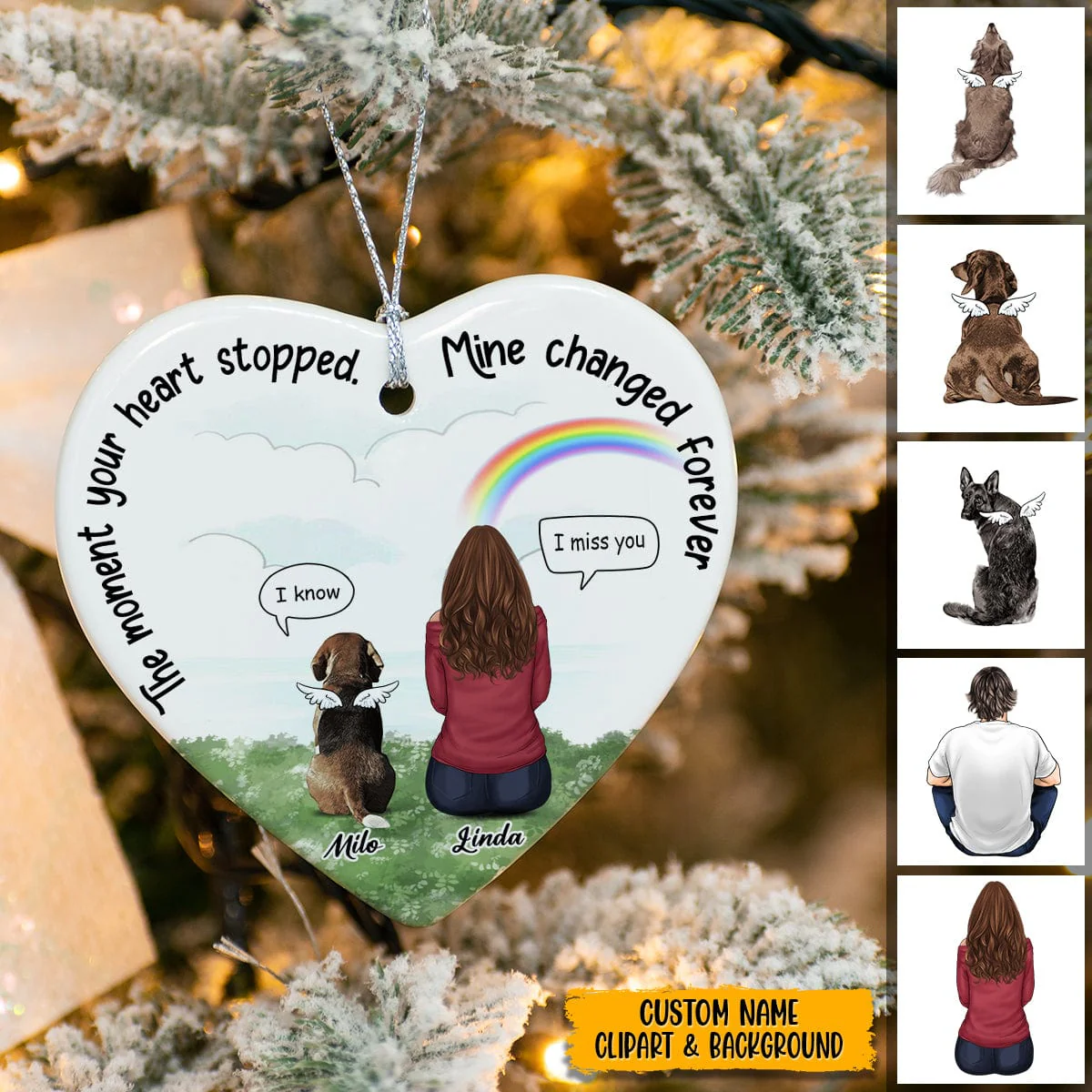 The Moment Your Heart Stopped Dog Ornament T368 888543 - Image 3
