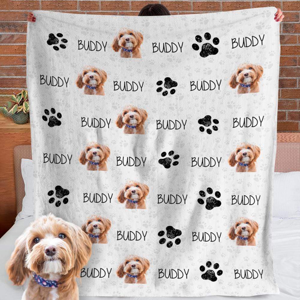 Custom Clipart Dog Blanket, Custom Clipart, Upload Photo, T368 888545