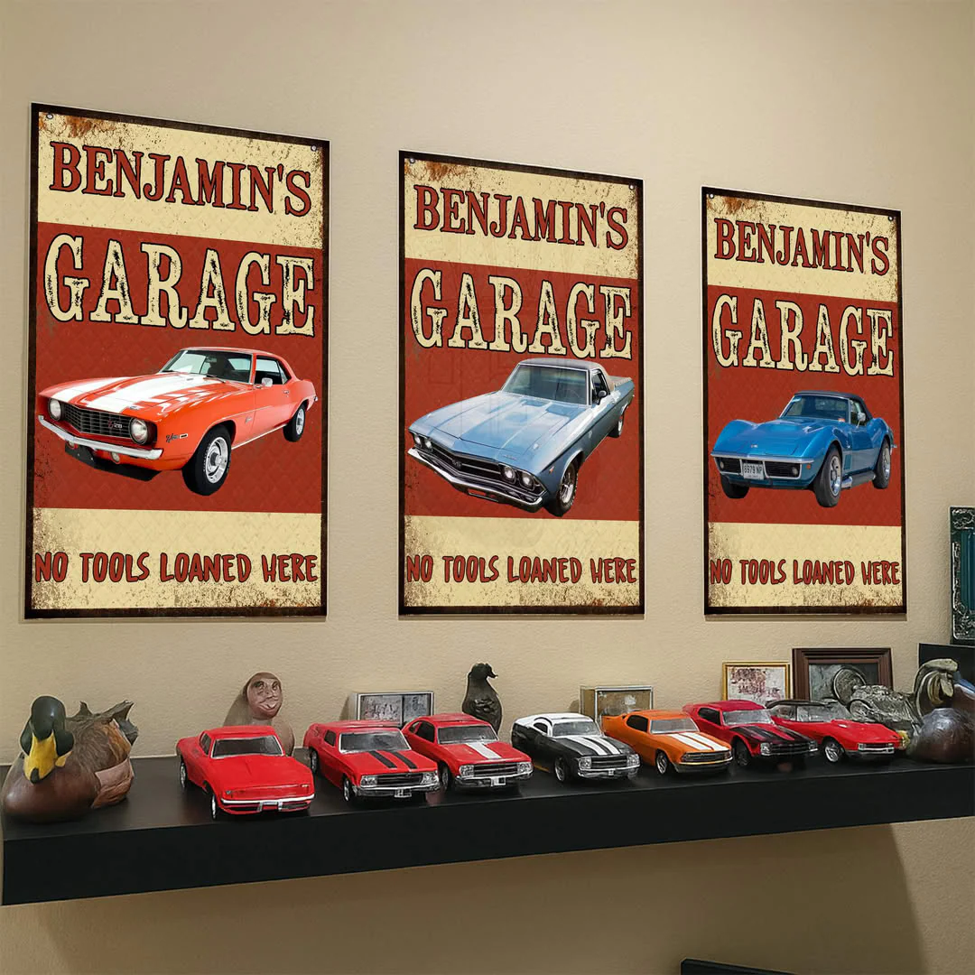 No Tools Loaned Here Car Metal Sign T368 888548 - Image 4