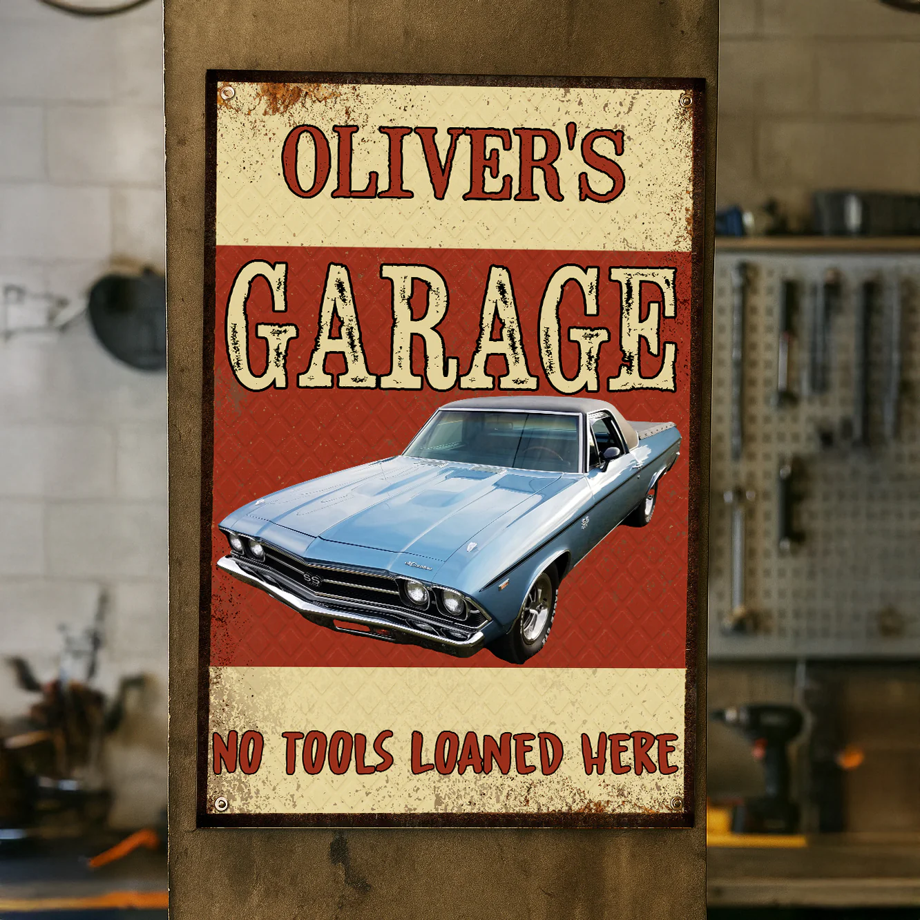 No Tools Loaned Here Car Metal Sign T368 888548 - Image 5