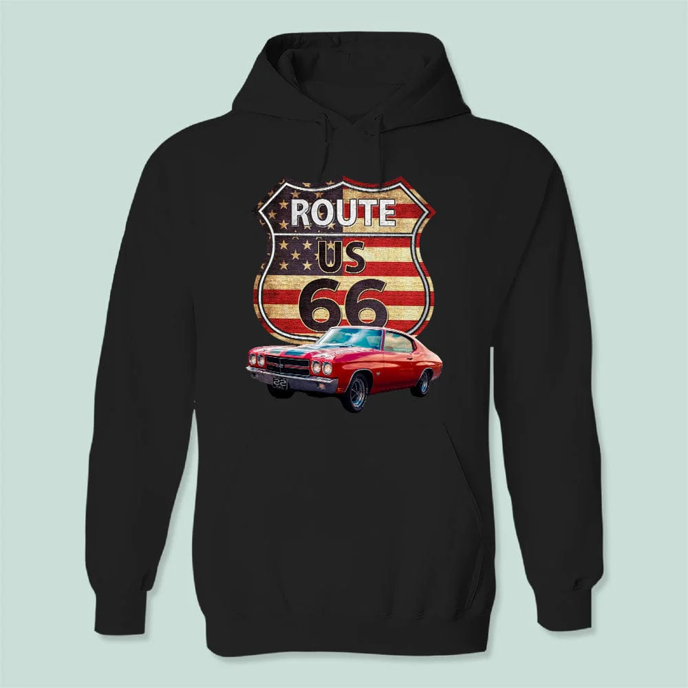 Route US 66 Car Shirt N304 HN590 - Image 2