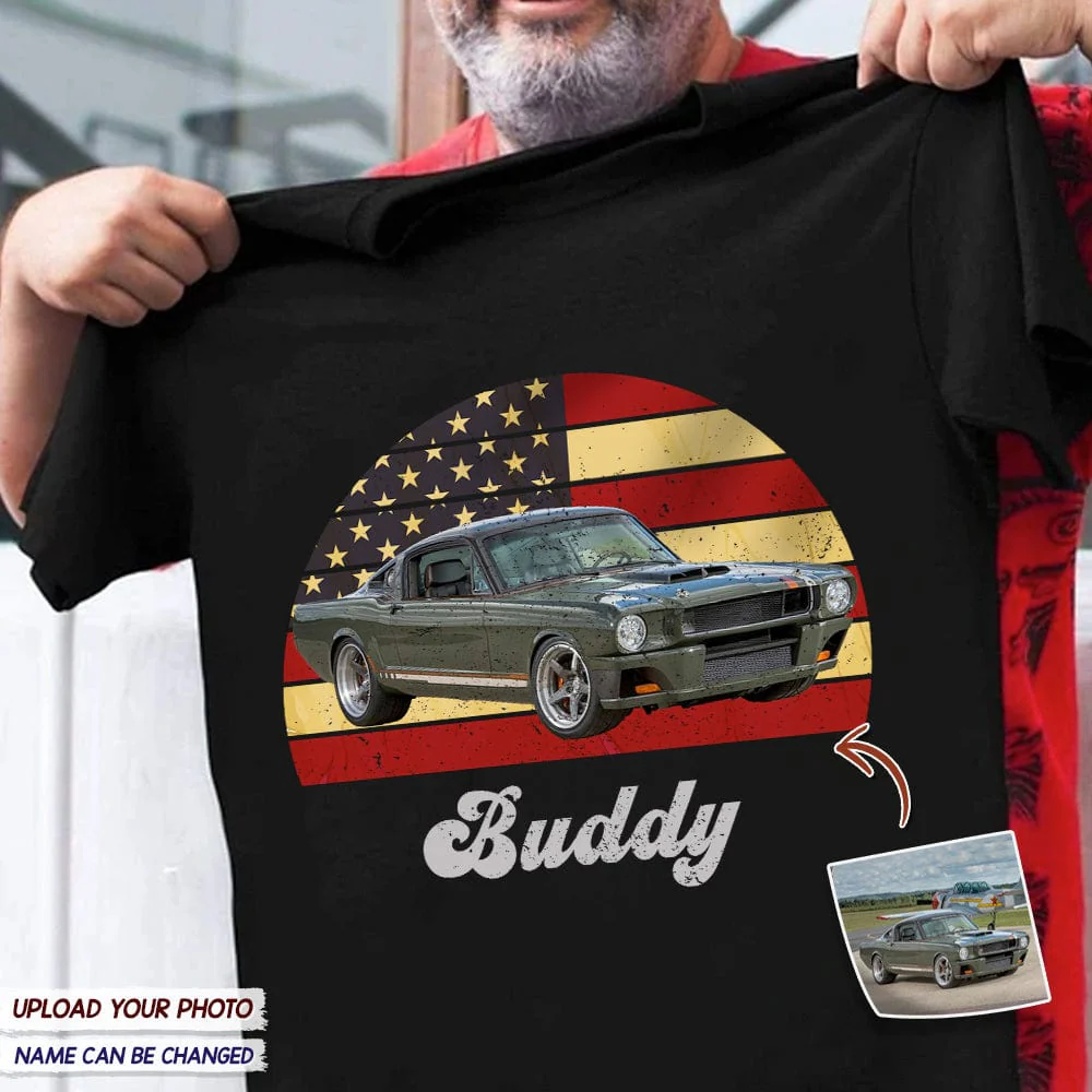 Vintage Retro Car Shirt, Custom Photo Shirt N304 888557 - Image 4