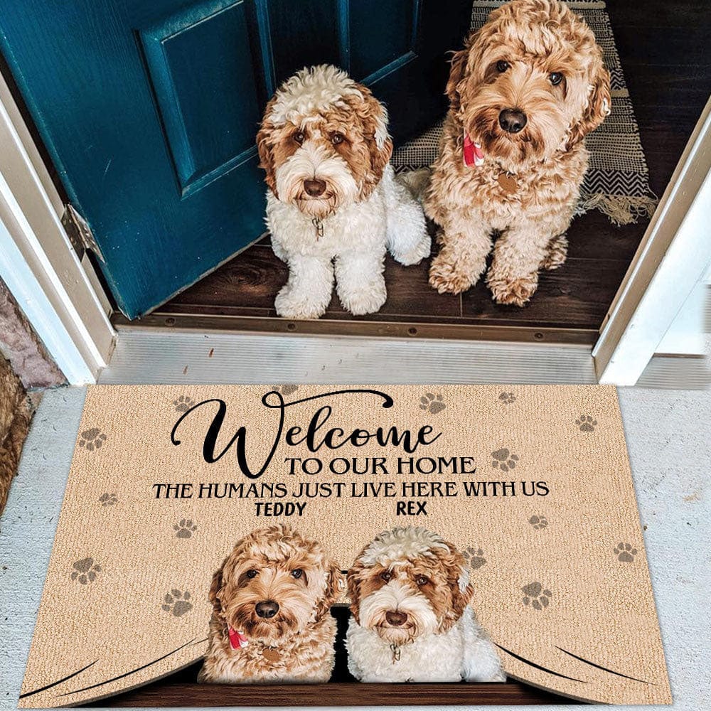 Custom Photo Welcome To Our Home Dog Doormat K228 HN590 - Image 3