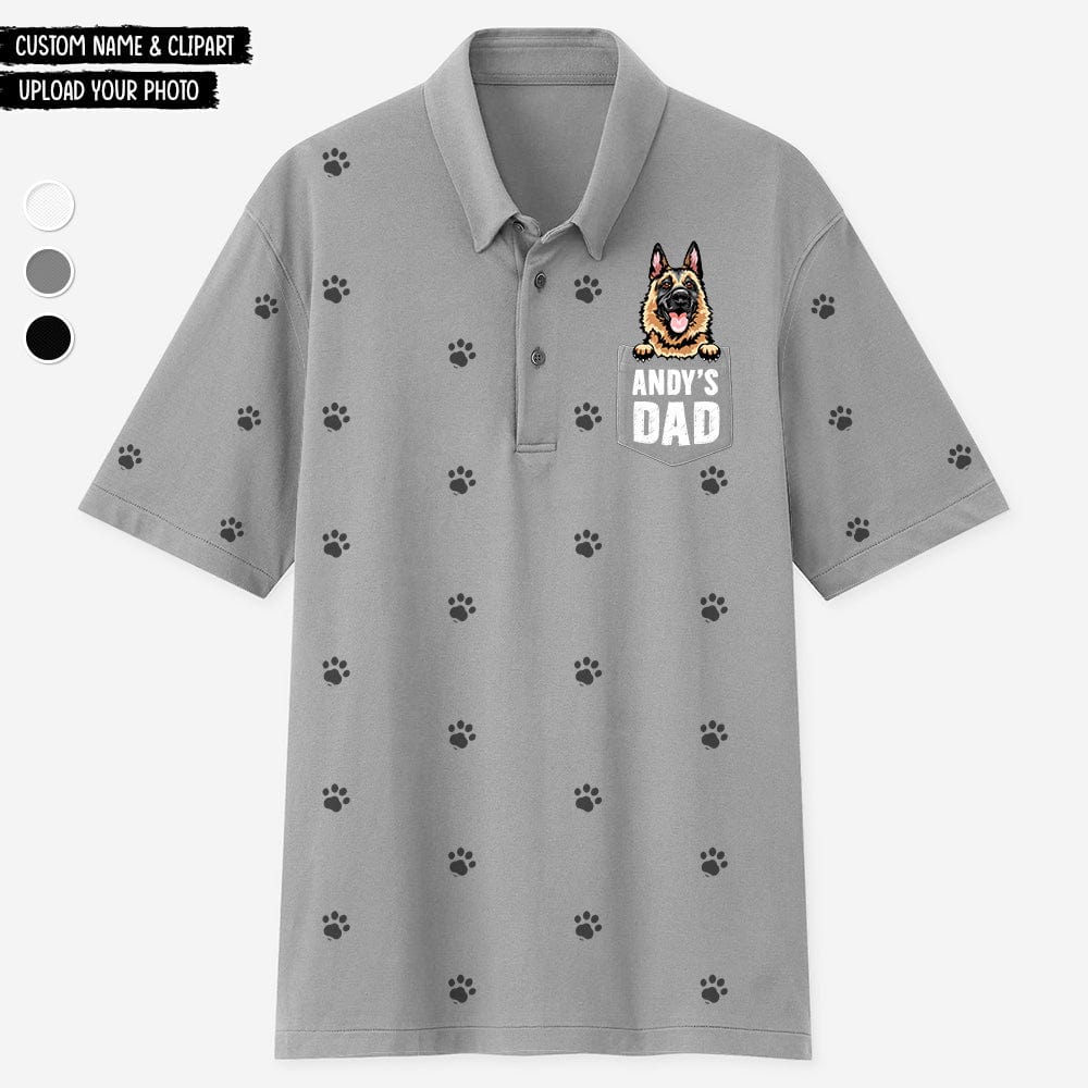 Custom Photo, Custom Clipart For Dog Lover Polo Shirt T368 HN590 - Image 2