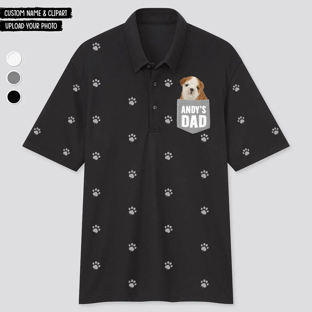 Custom Photo, Custom Clipart For Dog Lover Polo Shirt T368 HN590 - Image 3
