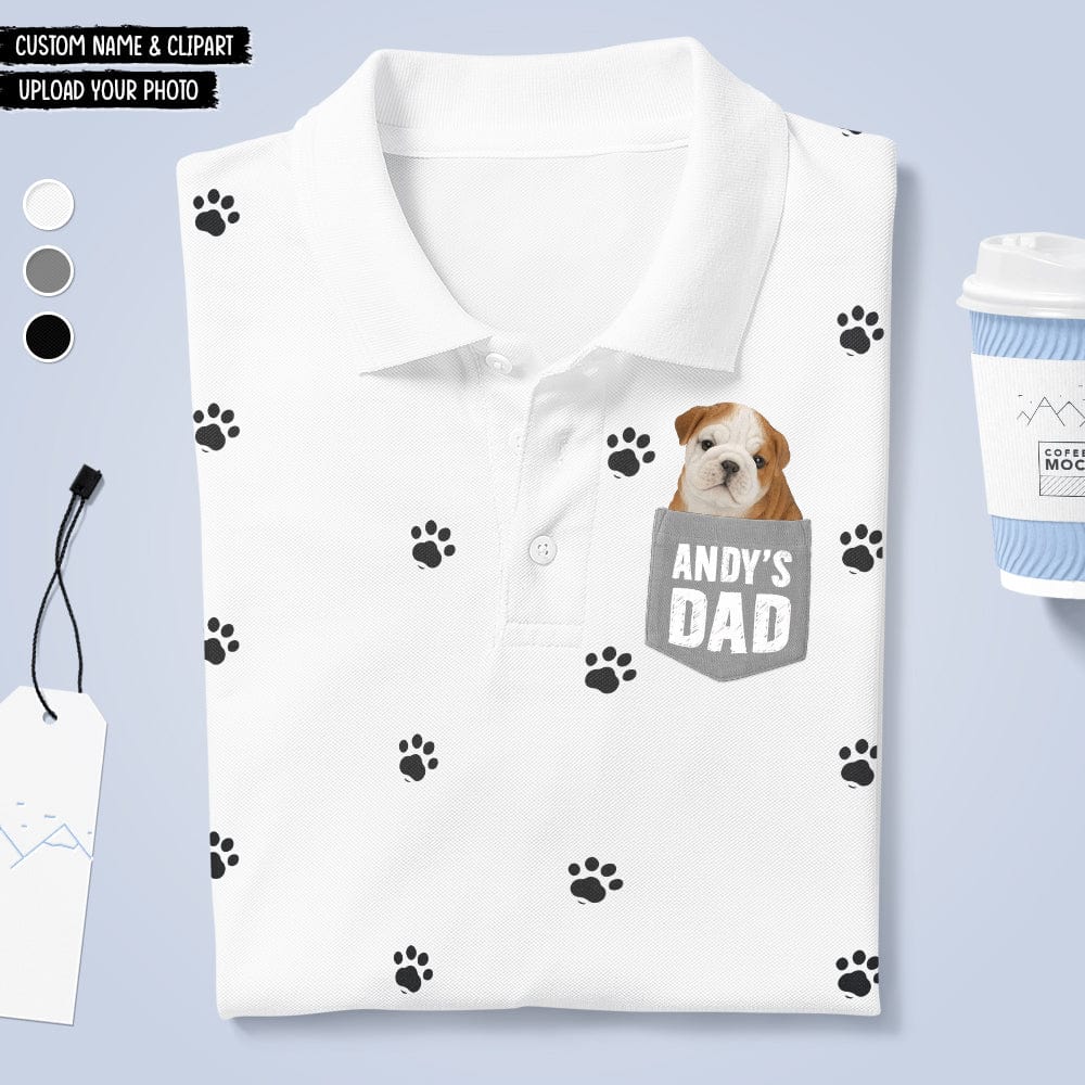 Custom Photo, Custom Clipart For Dog Lover Polo Shirt T368 HN590 - Image 4