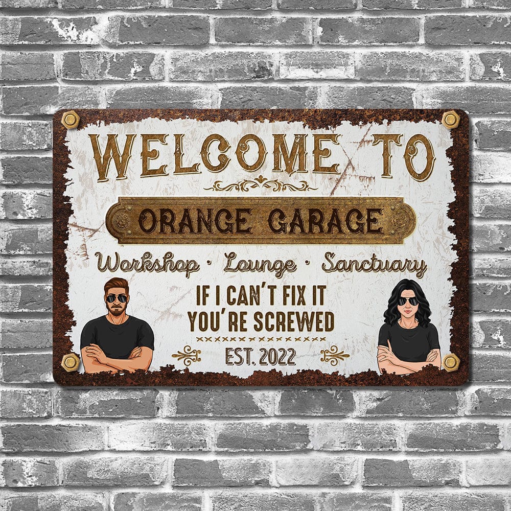 Welcome To Garage Car Metal Sign T368 HN590 - Image 5