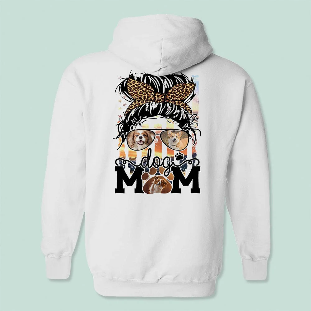 Custom Photo Dog Mom Ever Flag Back Dog Shirt N369 HN590 - Image 2