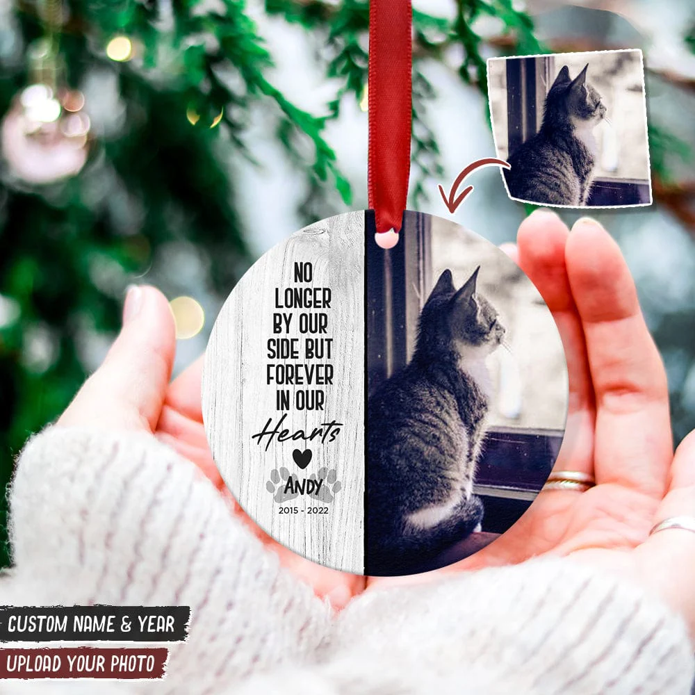 Custom Photo I'll Hold You In My Heart Dog Cat Wood Ornament K228 888680 - Image 4