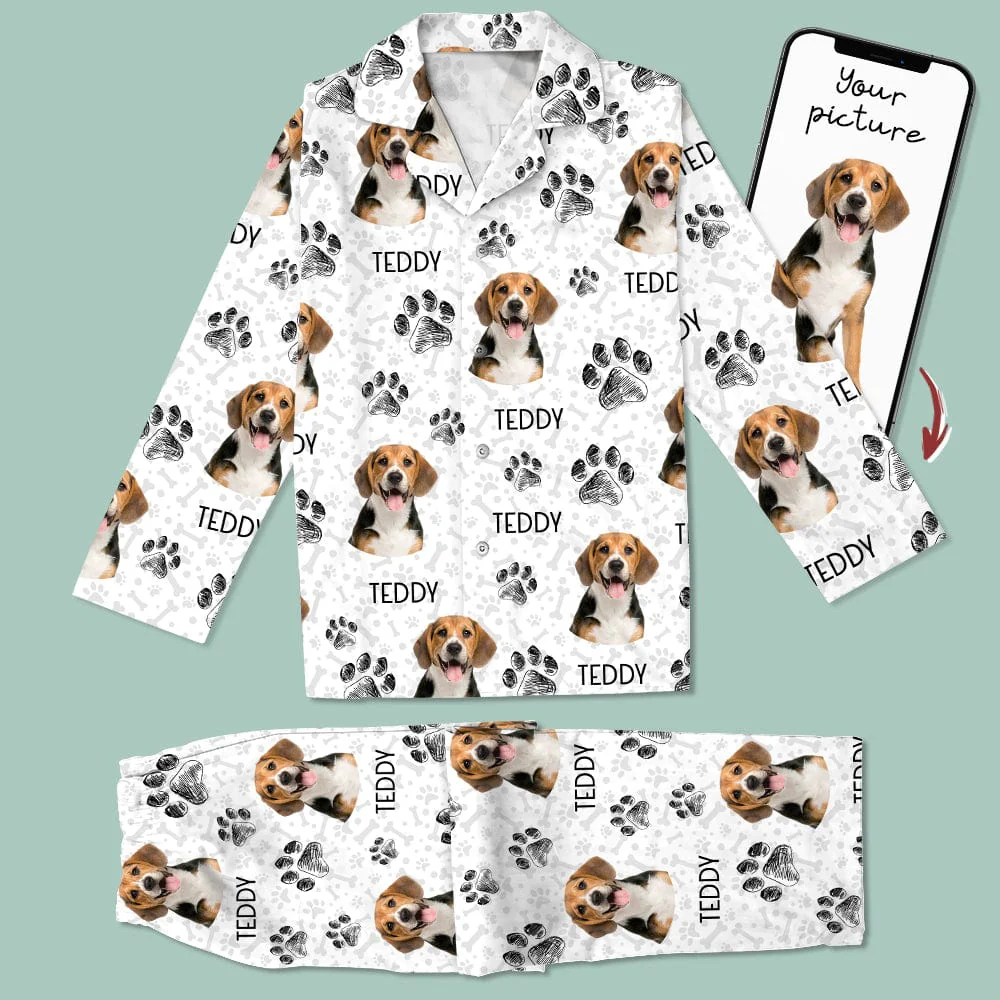 Custom Photo Dog Cat Paw For Dog Cat Lover Pajamas Christmas HO82 NKT1 888684 - Image 10
