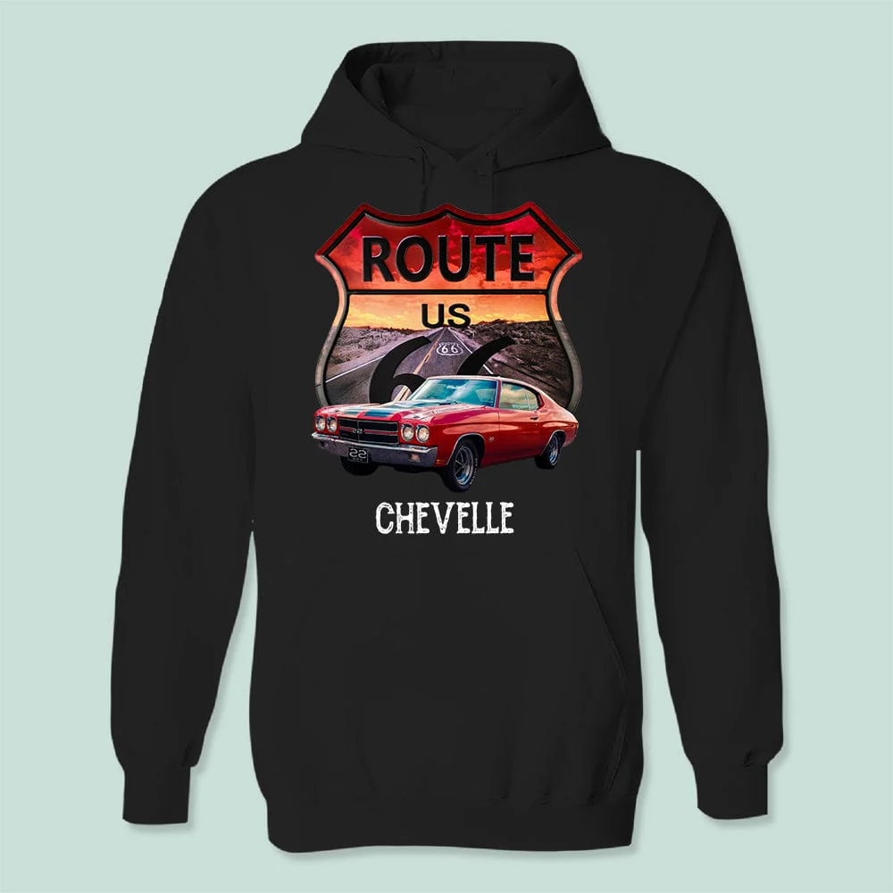 Custom Photo Route 66 Vintage Car Shirt N304 888706 - Image 3