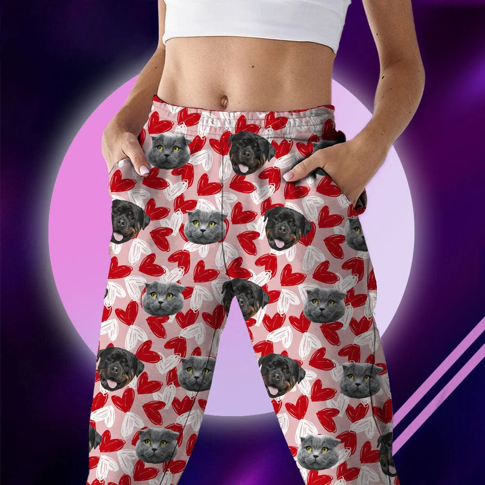 Custom Photo Dog Cat And Face Pajamas K228 HA75 888717 - Image 2