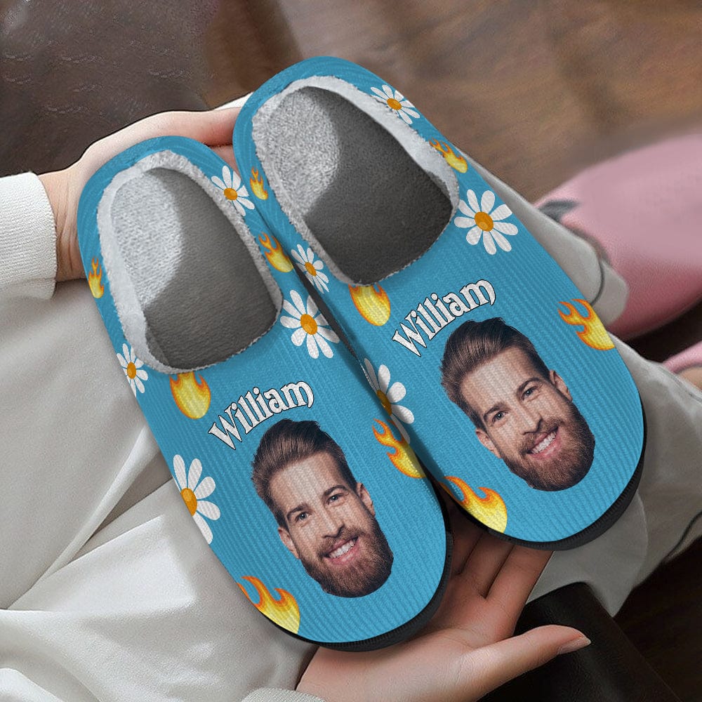 Custom Photo People Plush Slippers T368 888732 - Image 2