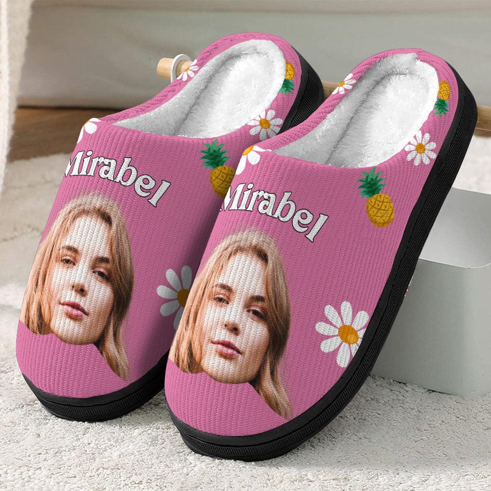 Custom Photo People Plush Slippers T368 888732 - Image 3