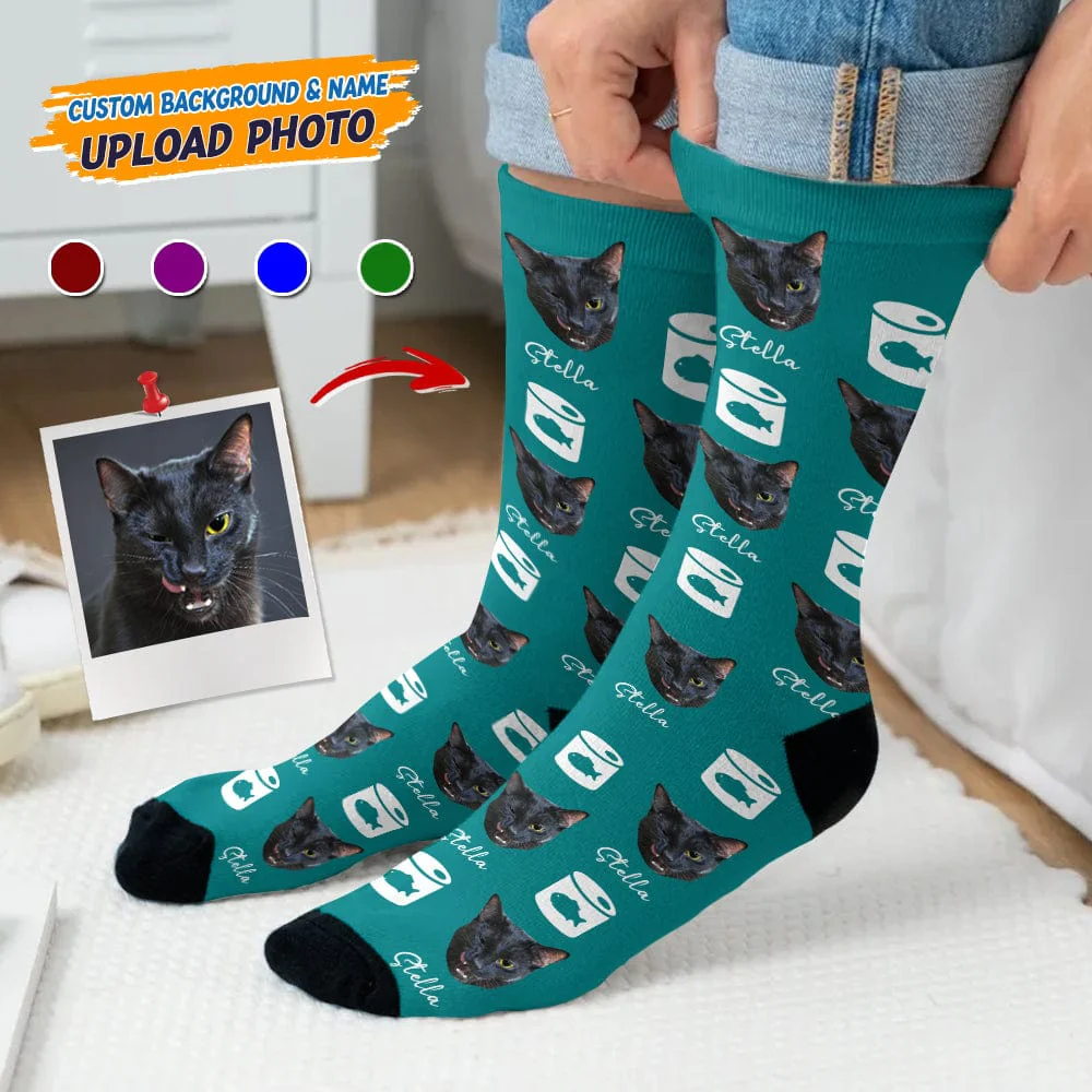 Custom Photo Dog Cat And Icon Pet Socks N304 888733 - Image 4