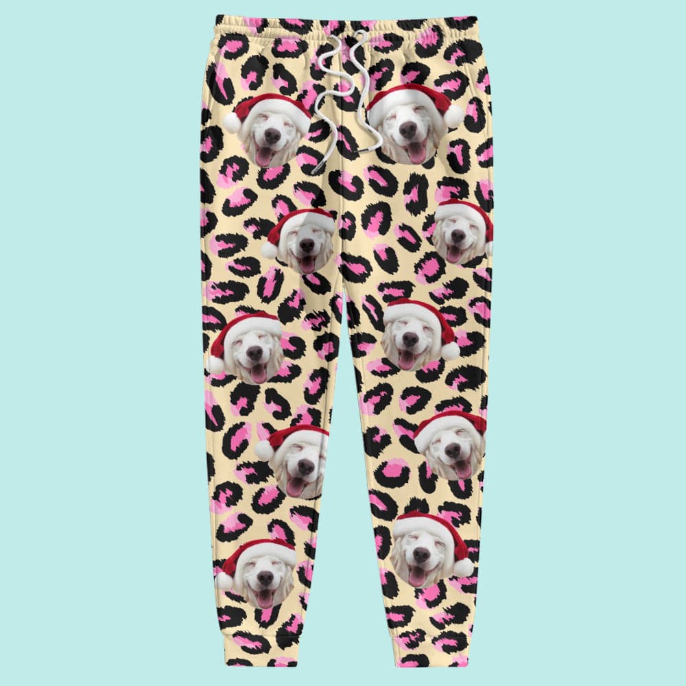 Custom Photo Dog Leopard Pattern For Dog Lover Sweatpants N304 888746 - Image 2