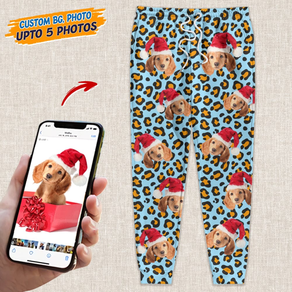 Custom Photo Dog Leopard Pattern For Dog Lover Sweatpants N304 888746 - Image 3