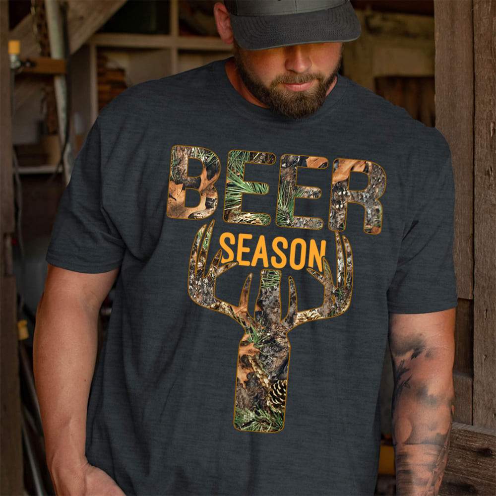 Beer Season Hunting T-shirt, Hunter Gift N304 HN590 - Image 3