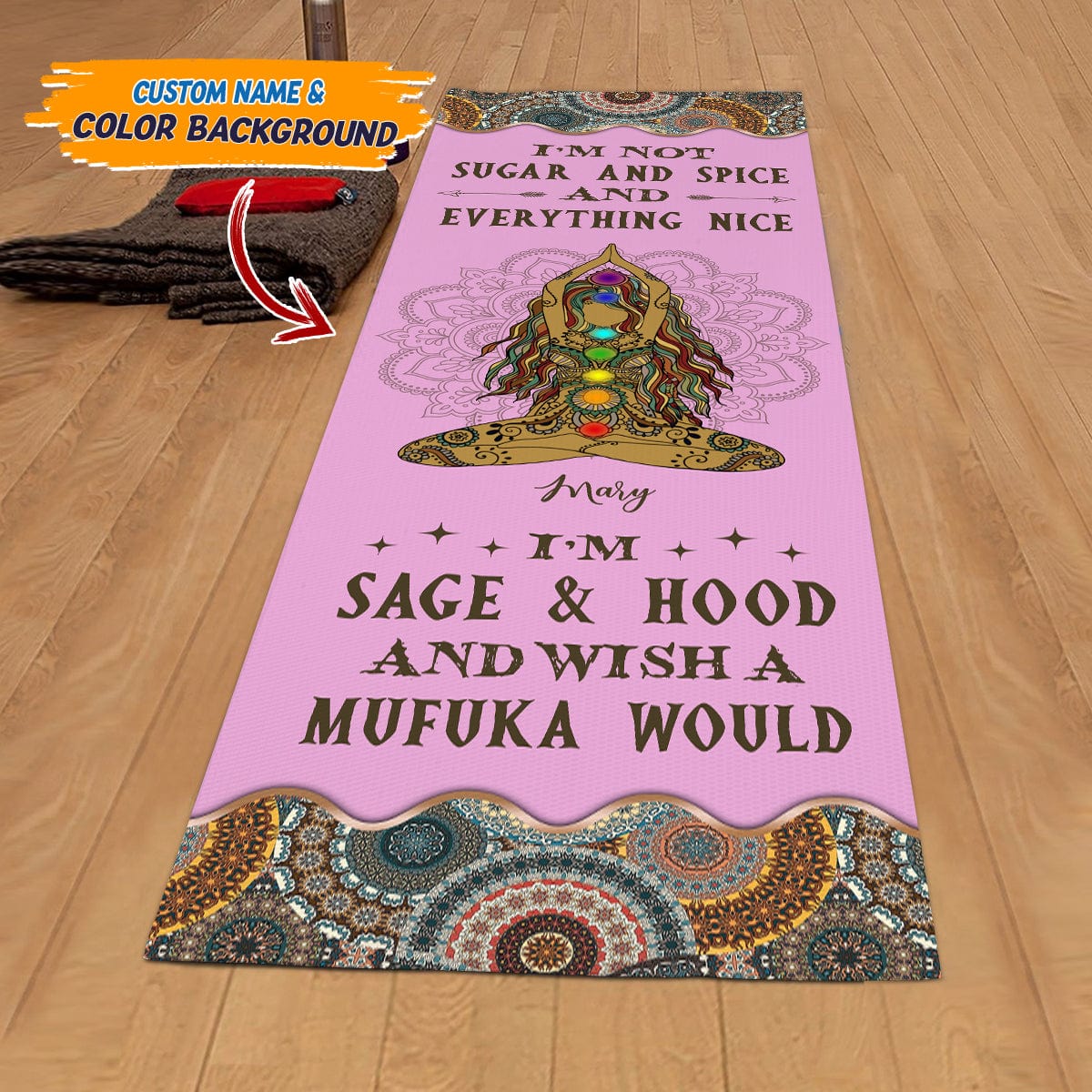 I'm Sage And Hood Yoga Mats (Carry Bag Included) T286 HN590 - Image 3