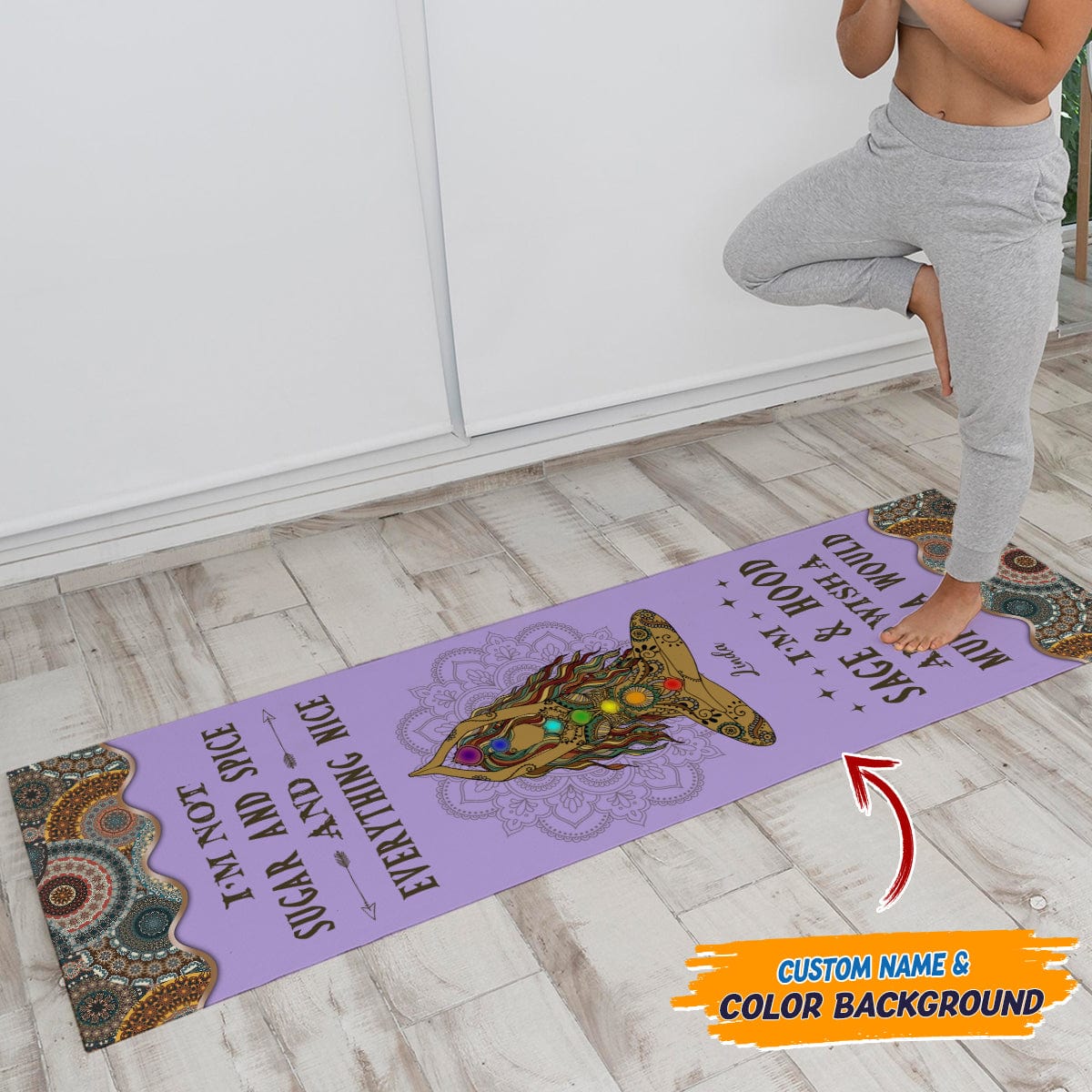 I'm Sage And Hood Yoga Mats (Carry Bag Included) T286 HN590 - Image 5