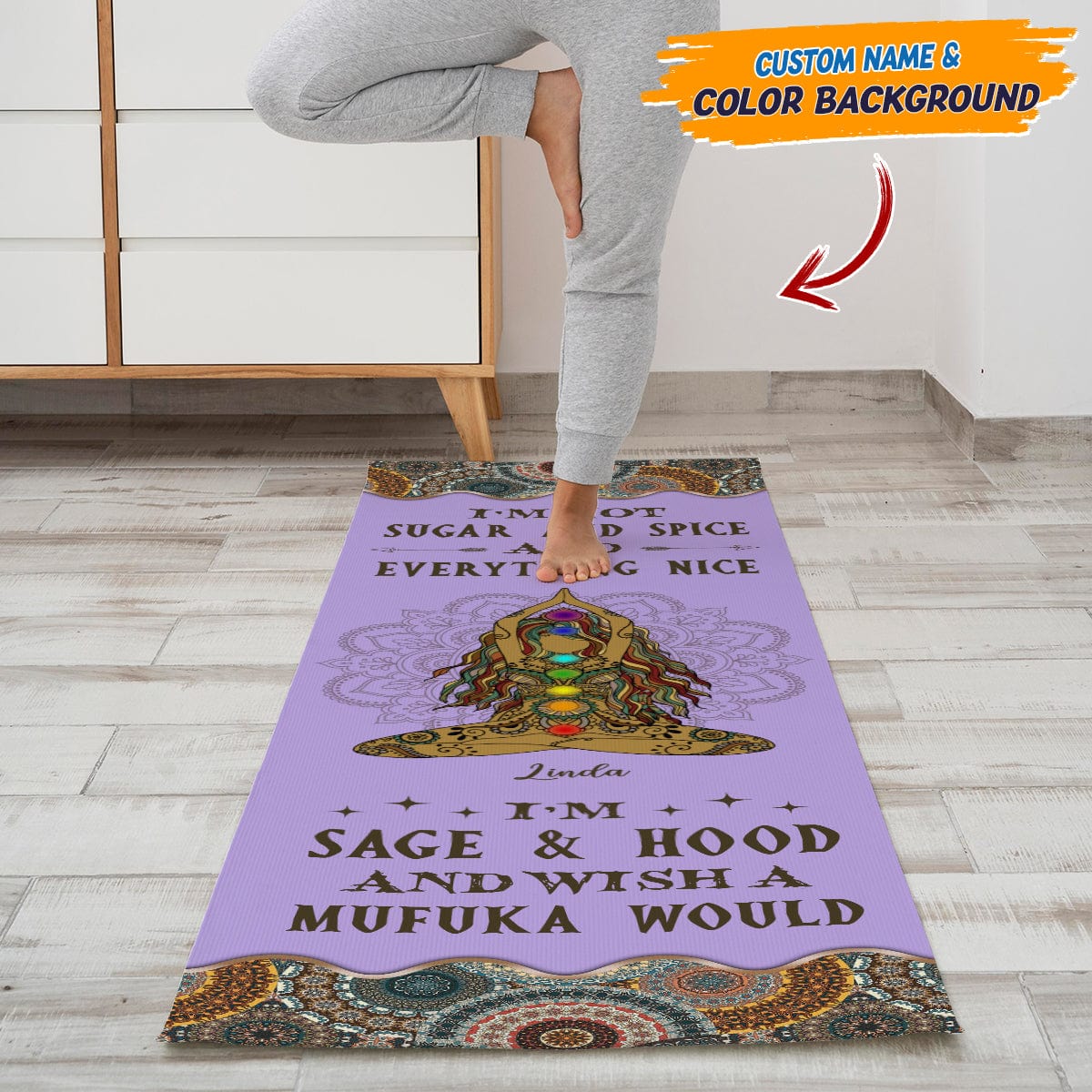 I'm Sage And Hood Yoga Mats (Carry Bag Included) T286 HN590 - Image 6