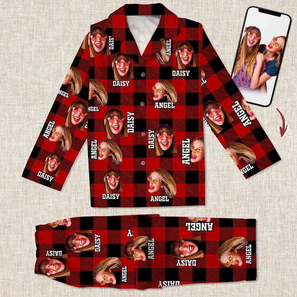 Custom Photo Human Face For Bestie Pajamas K228 888774 - Image 10