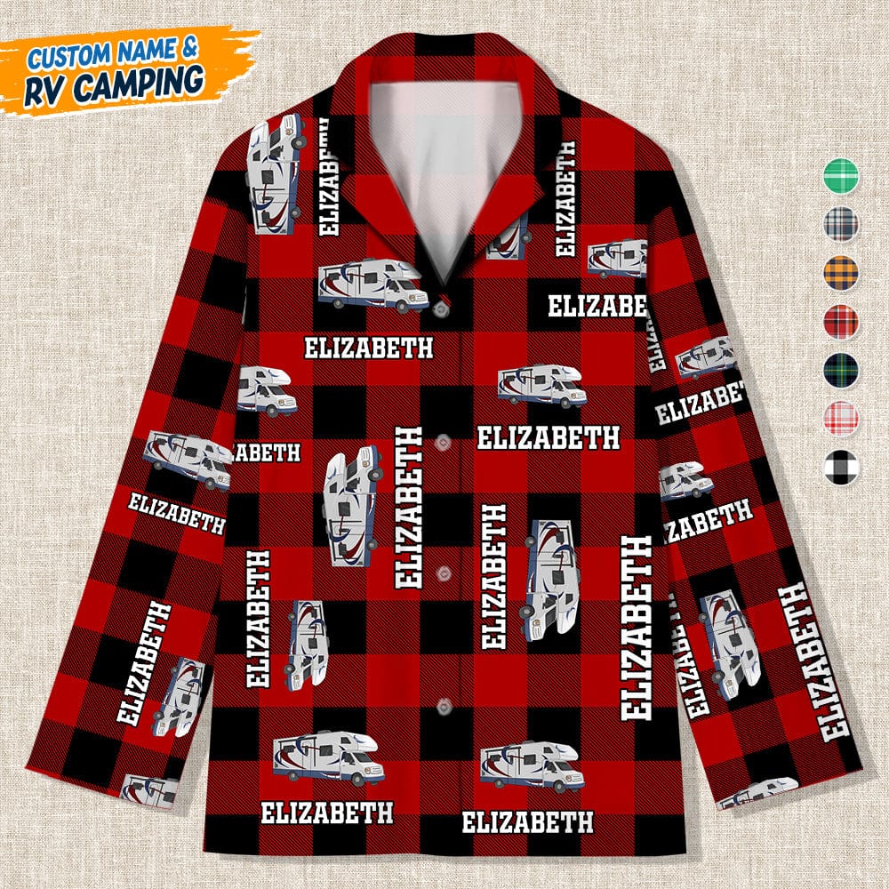 Custom RV Camping Flannel Pajamas K228 888799 - Image 4