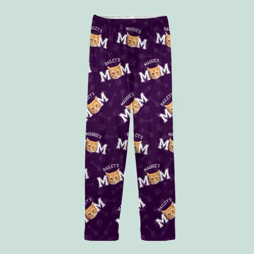 Custom Photo Cat Dad Cat Mom Pajamas N304 888805 - Image 3
