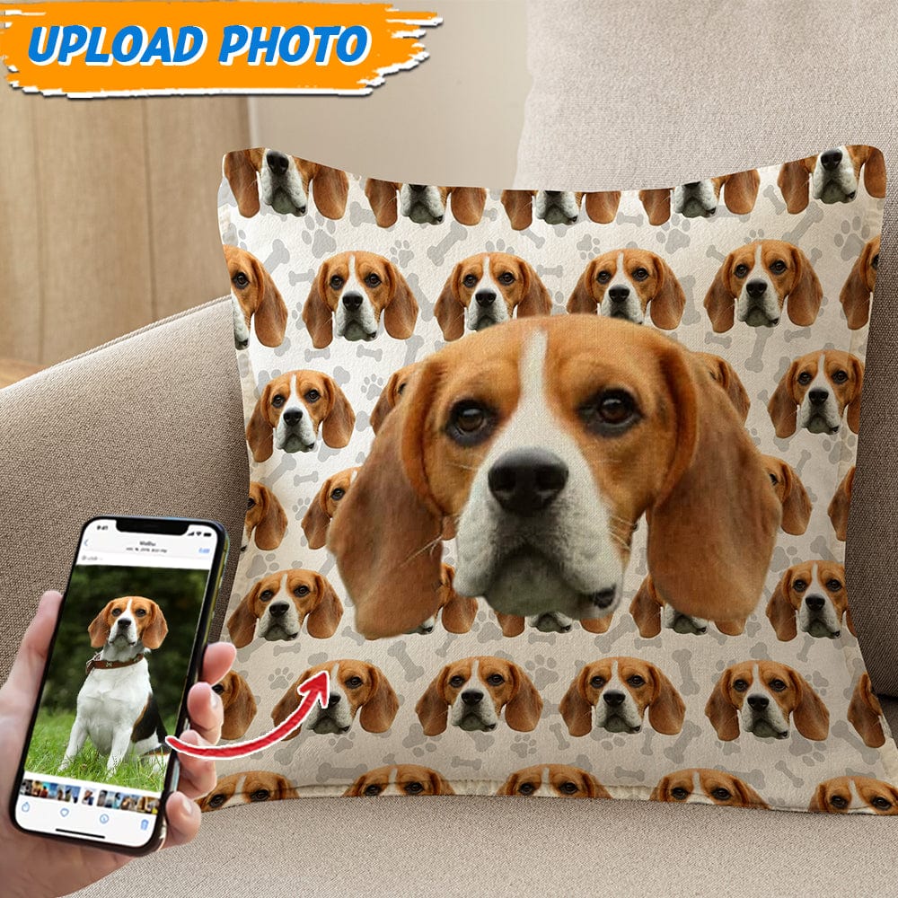 Pets Photo Seamless Dog Throw Pillow T368 HN590 - Image 2