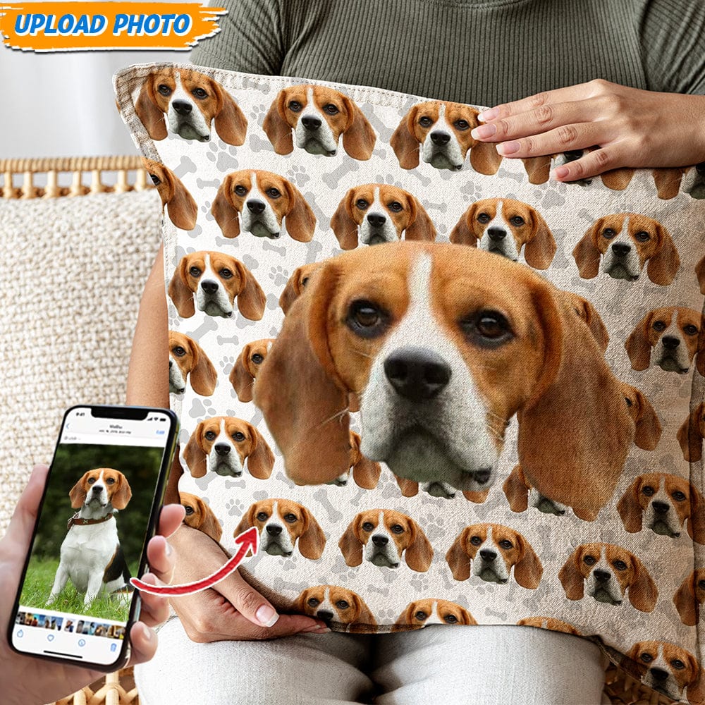 Pets Photo Seamless Dog Throw Pillow T368 HN590 - Image 3