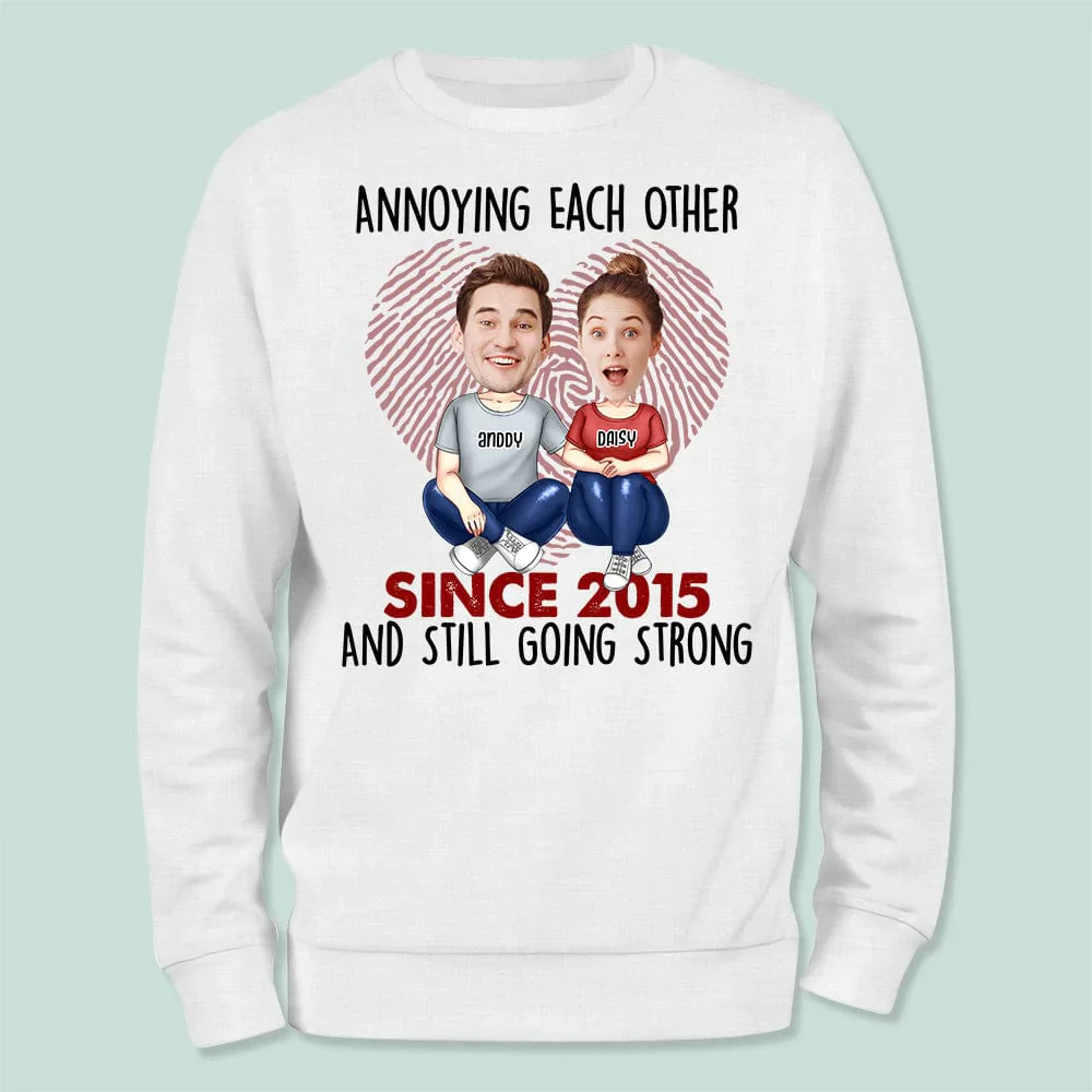 Custom Photo Annoying Since Year Still Going Strong Shirt K228 HN590 - Image 2