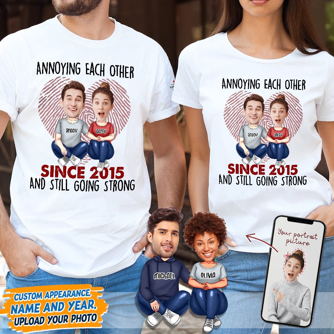 Custom Photo Annoying Since Year Still Going Strong Shirt K228 HN590 - Image 8