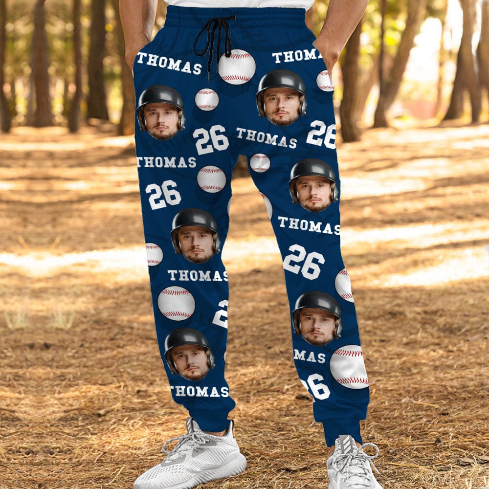 Custom Photo Baseball Pattern Sport Sweatpants T286 888825 - Image 2