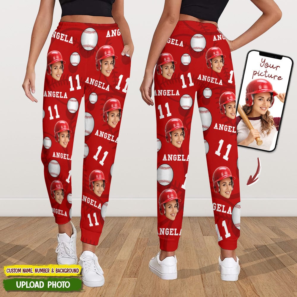 Custom Photo Baseball Pattern Sport Sweatpants T286 888825 - Image 4
