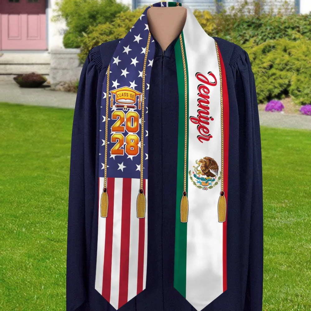 Country Flag Class of 2026 Stoles Sash, Graduation Gift, Senior Gift K228 CH07 888875 - Image 25