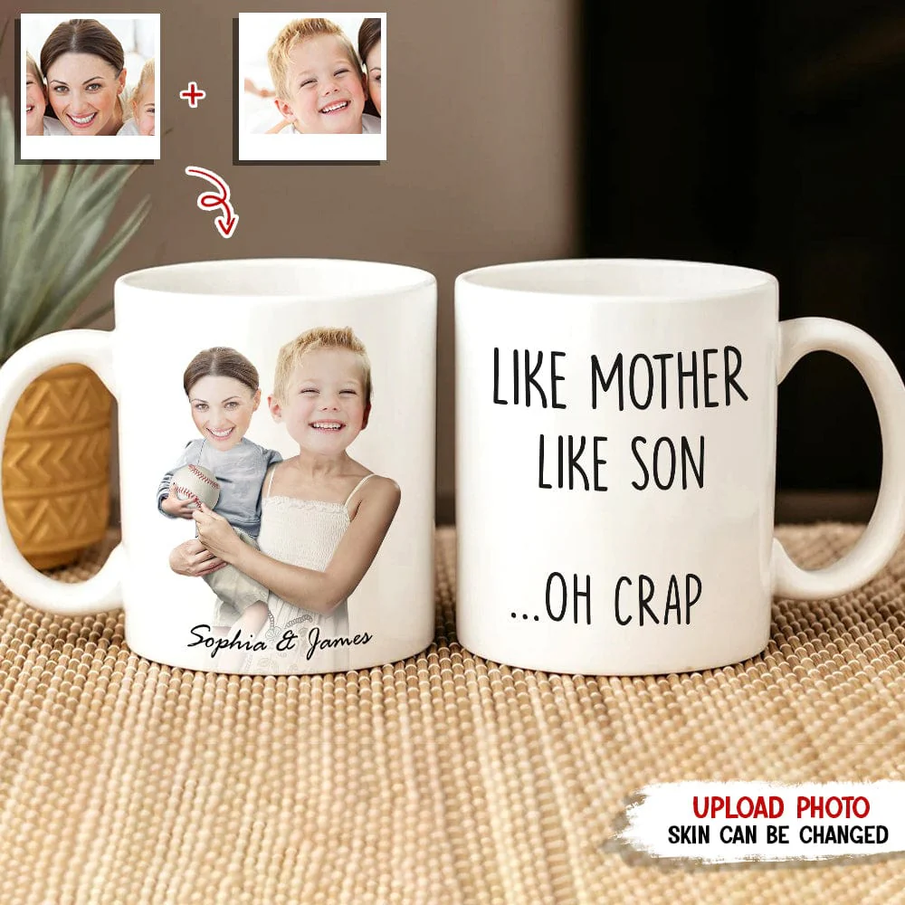 Custom Photo Like Mother Like Child Family Mug N369 HN590 - Image 2