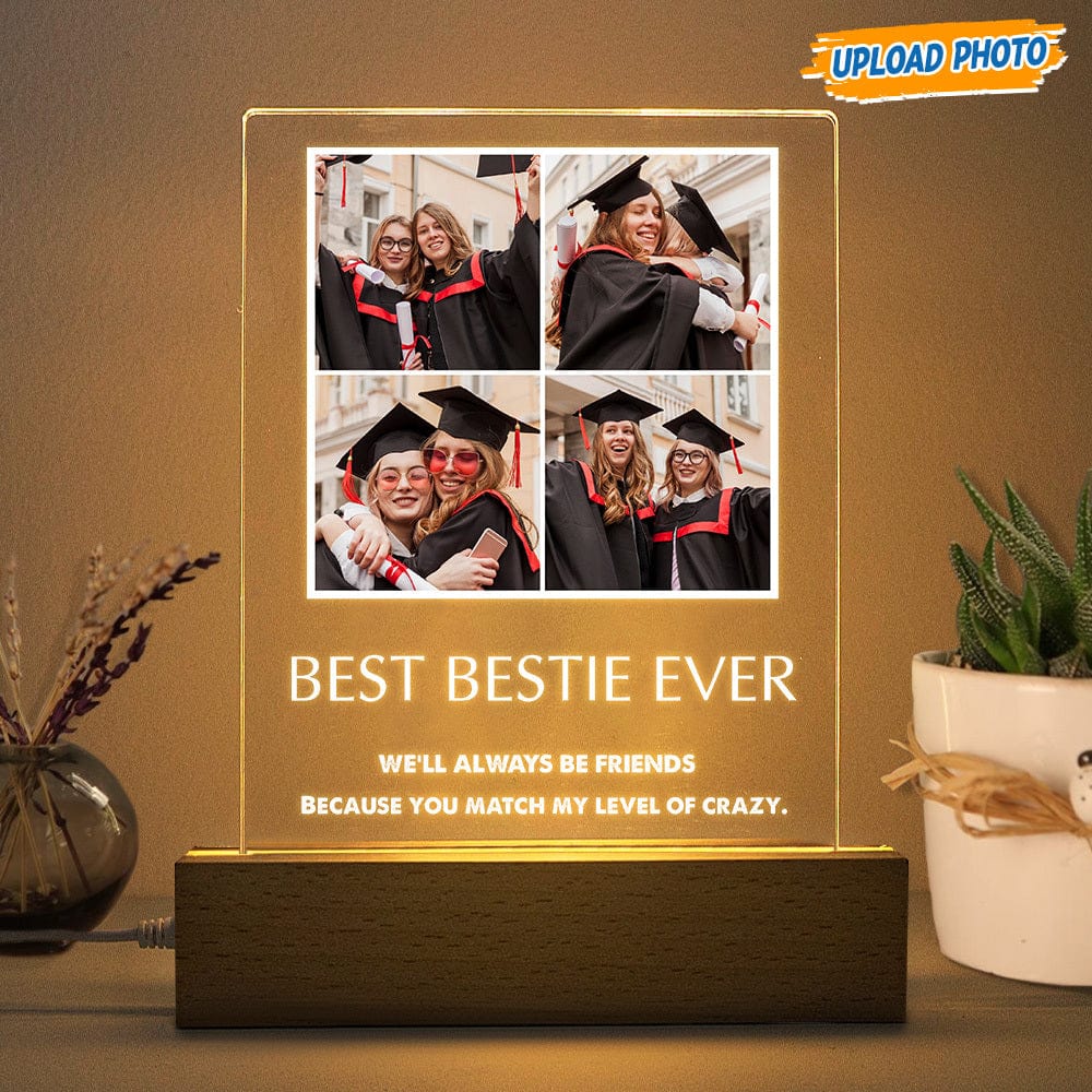 Custom Photo Bestie Ever Graduation Acrylic Plaque With LED Night Light K228 HN590 - Image 8