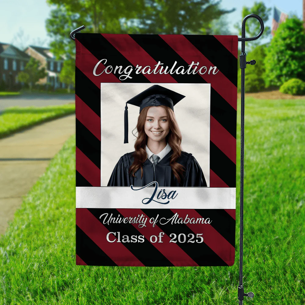 Congratulation Graduation Garden Flag HN590 - Image 5