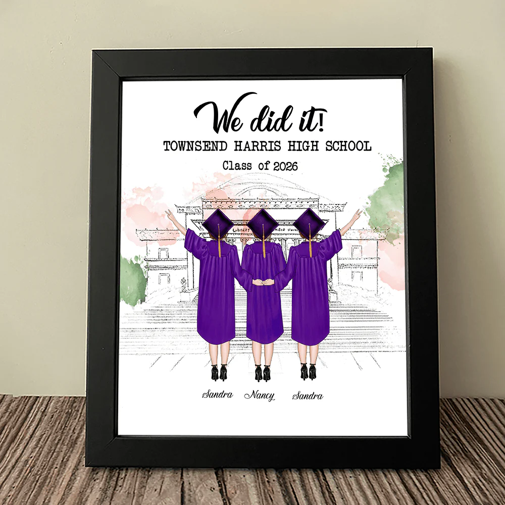 Best Friend Graduation Gift - We did it! Picture Frame N304 HN590 - Image 6