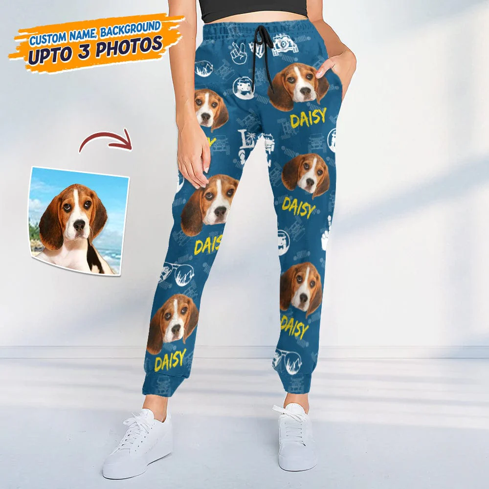 Custom Dog Photo With Offroad Pattern Sweatpants N304 HN590 - Image 3