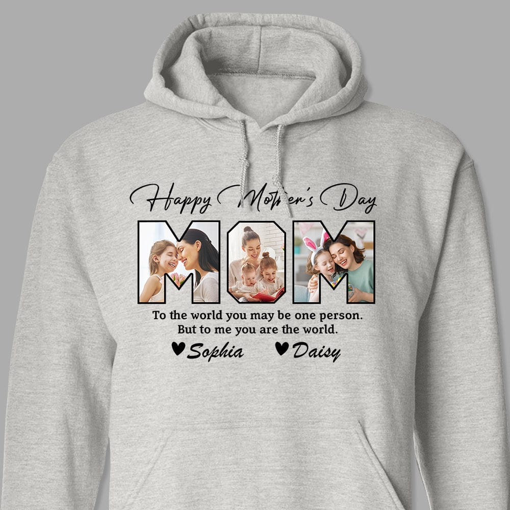 Custom Photo Happy Mother's Day To My World Bright Shirt K228 888956 - Image 2
