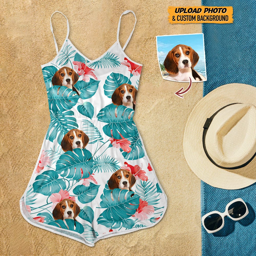 Custom Dog Photo Sleeveless Romper N304 888982 - Image 6