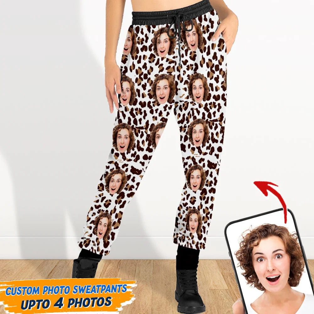 Sweatpants Custom Photo Portrait Face For Men and Women's N304 HA75 888995 - Image 6