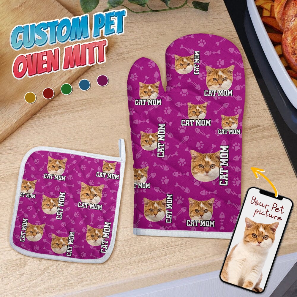 Custom Dog Photo With Accessory Pattern Oven Mitt TA29 889008 - Image 4