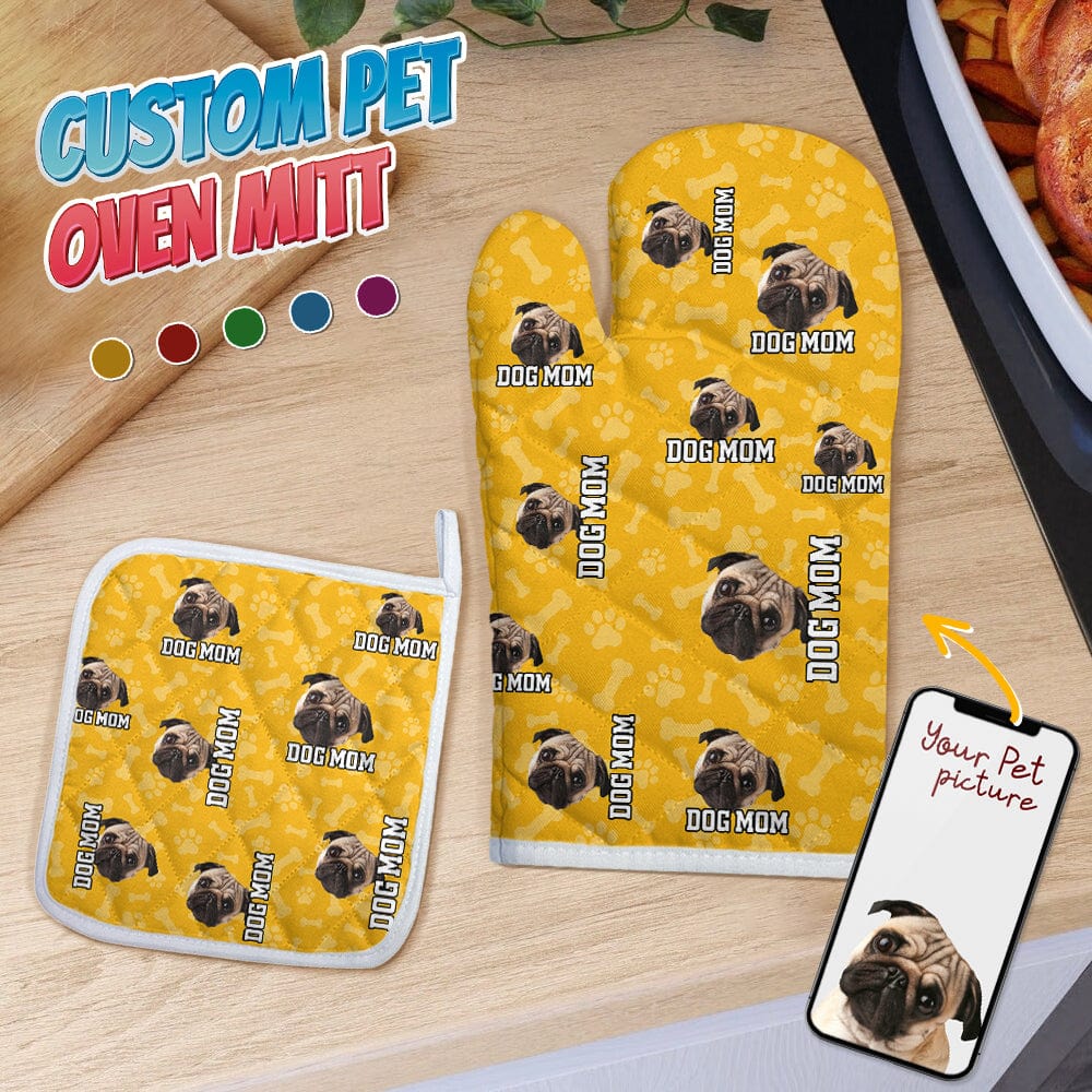 Custom Dog Photo With Accessory Pattern Oven Mitt TA29 889008 - Image 7