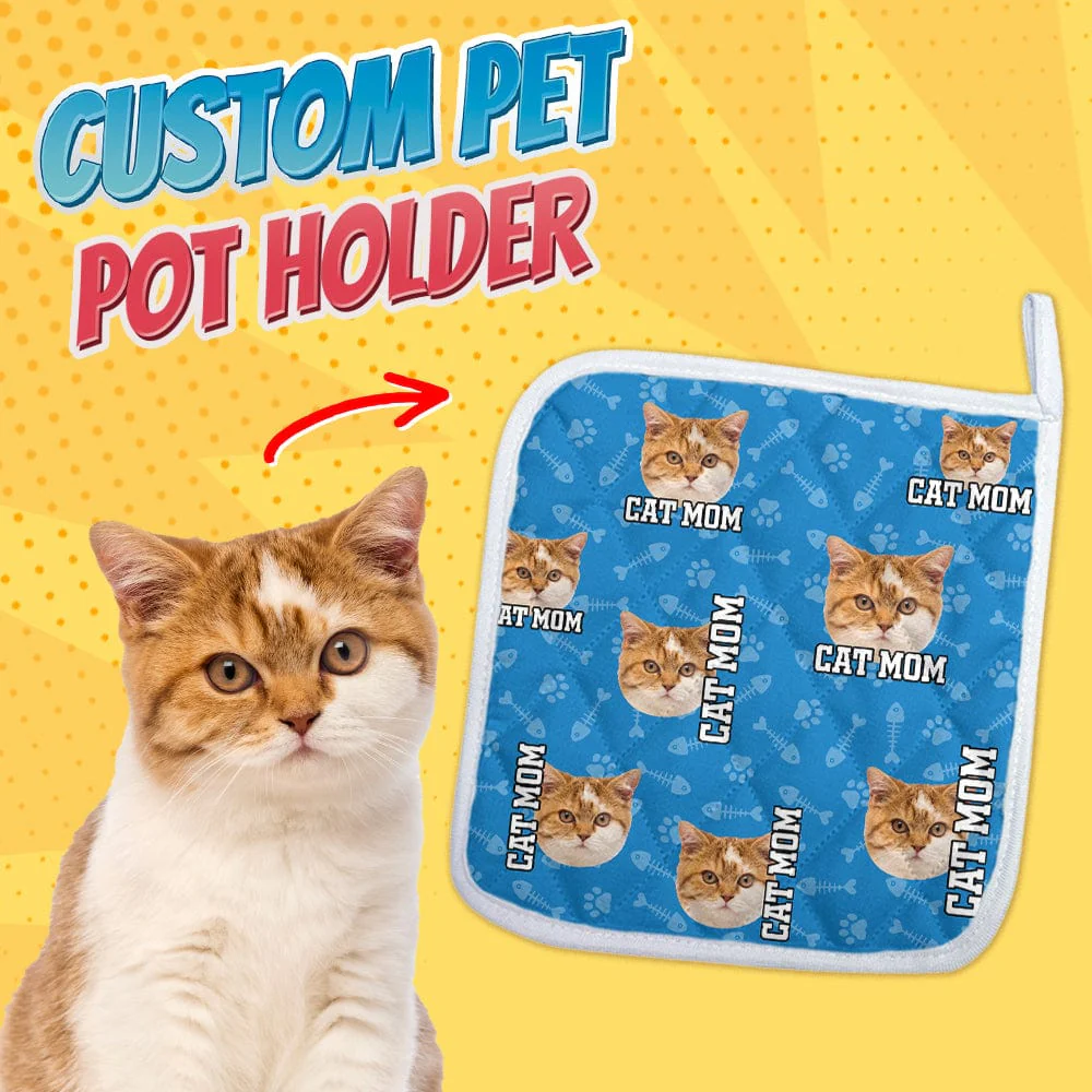 Custom Cat Photo With Accessory Pattern Oven Mitt TA29 889010 - Image 5