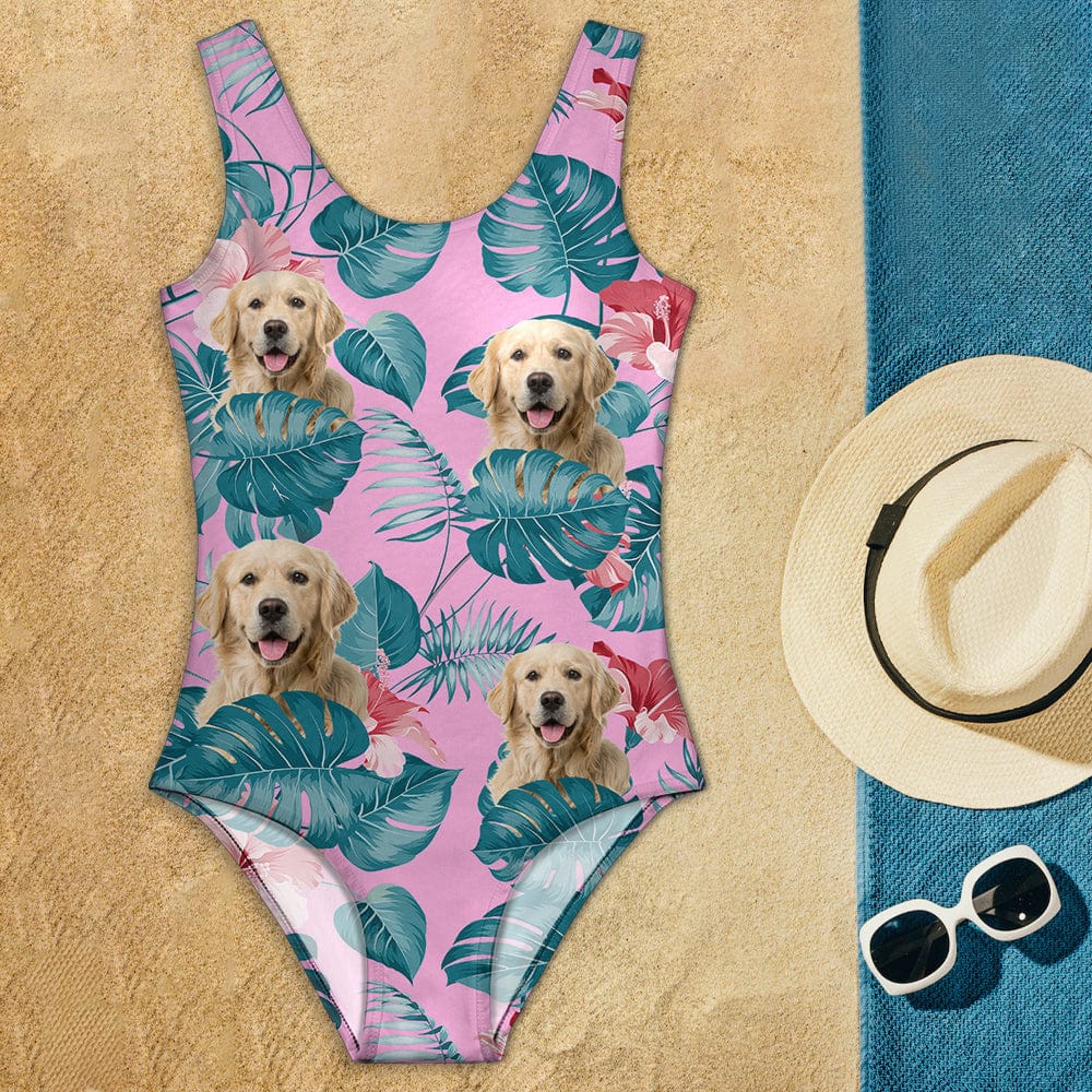 Custom Photo Dog Hawaii Swimsuit K228 9019 - Image 4