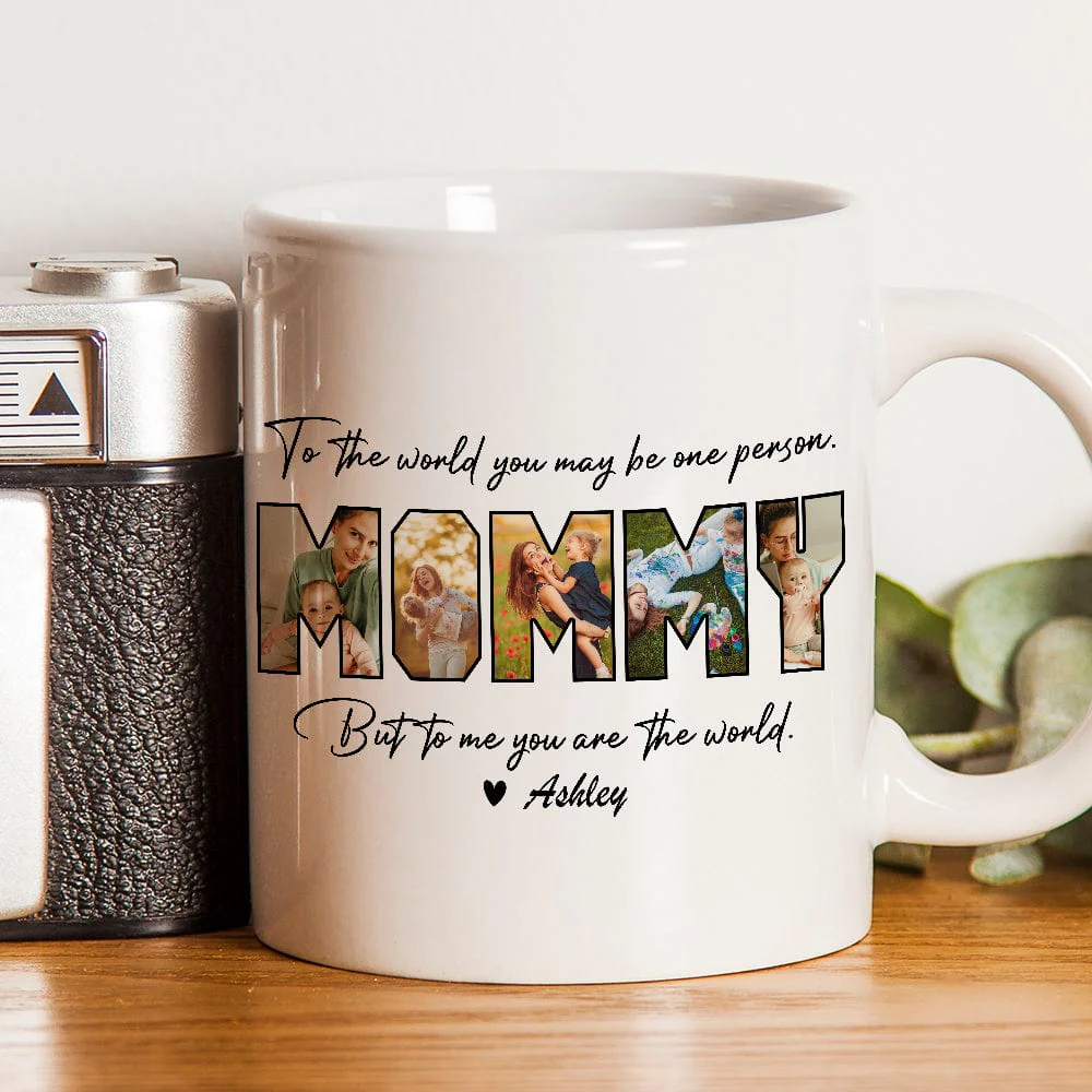 Custom Photo To Me You Are The World Mug TA29 889071 - Image 2