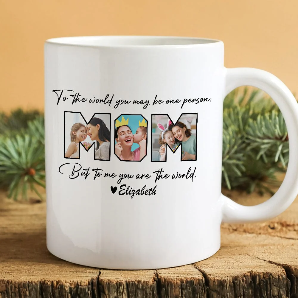 Custom Photo To Me You Are The World Mug TA29 889071 - Image 4